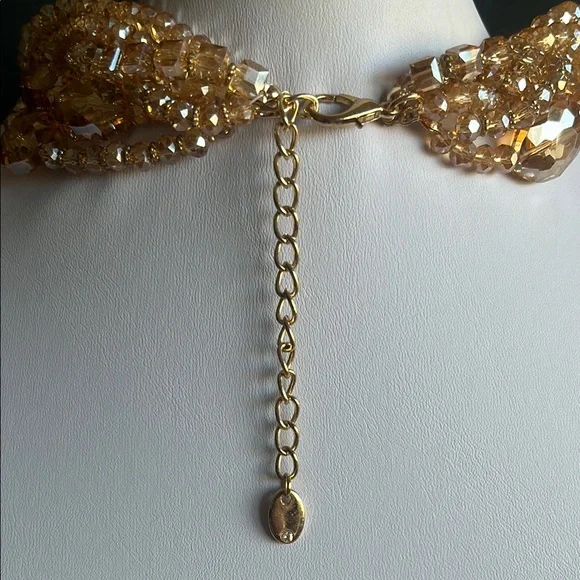Christian Siriano Gold Statement Necklace - Picture 5 of 9